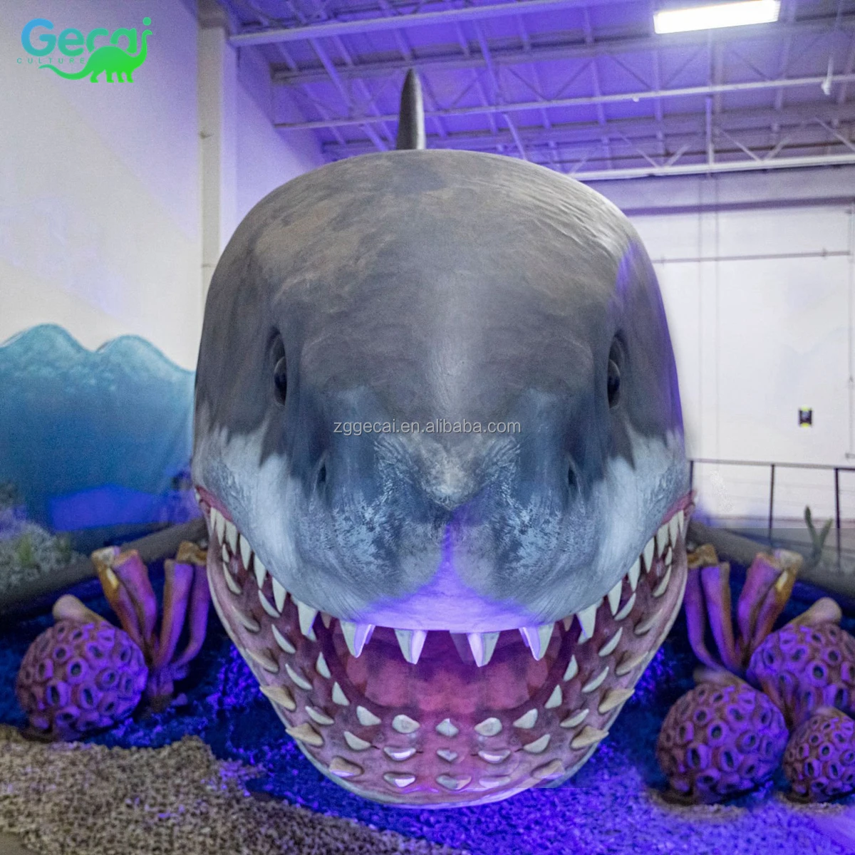 Gecai Life Size Shark Realistic Animatronic Shark Mechanical Animal ...