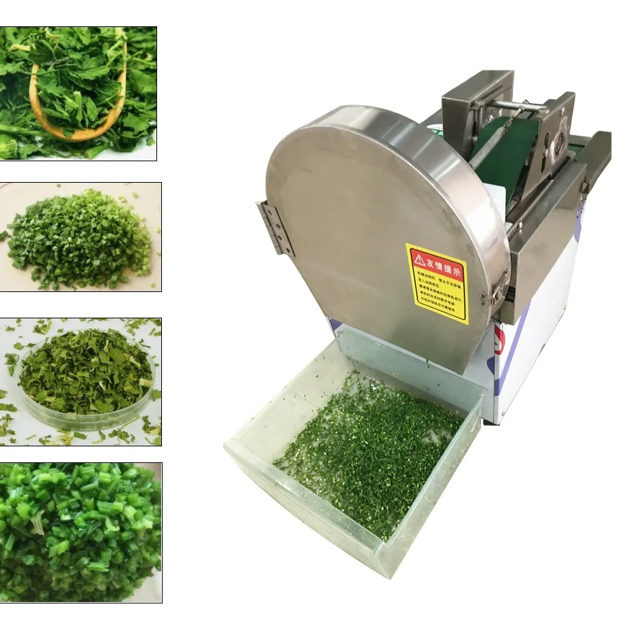 High Quality Dicing Machine Adjustable Thickness Automatic Parsley Vegetable Cutting Machine Leaf Stem Lettuce Vegetable Cutting - Image 2