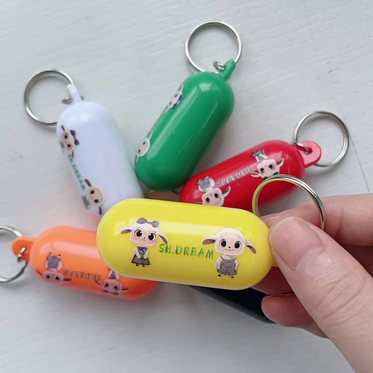 Floating Key Chain Capsule Shape Float Key Ring Foam Keychain for ...