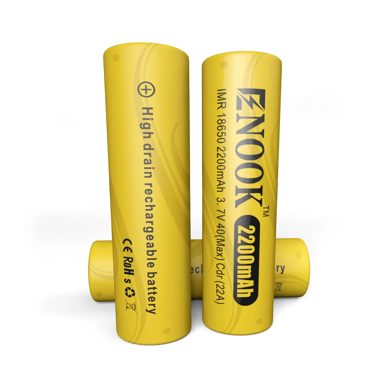Enook Grade AAA Cells 18650 2200mAh Li-ion Rechargeable Battery 40A 3.7V  Mod Li-ion Battery in Big Stock