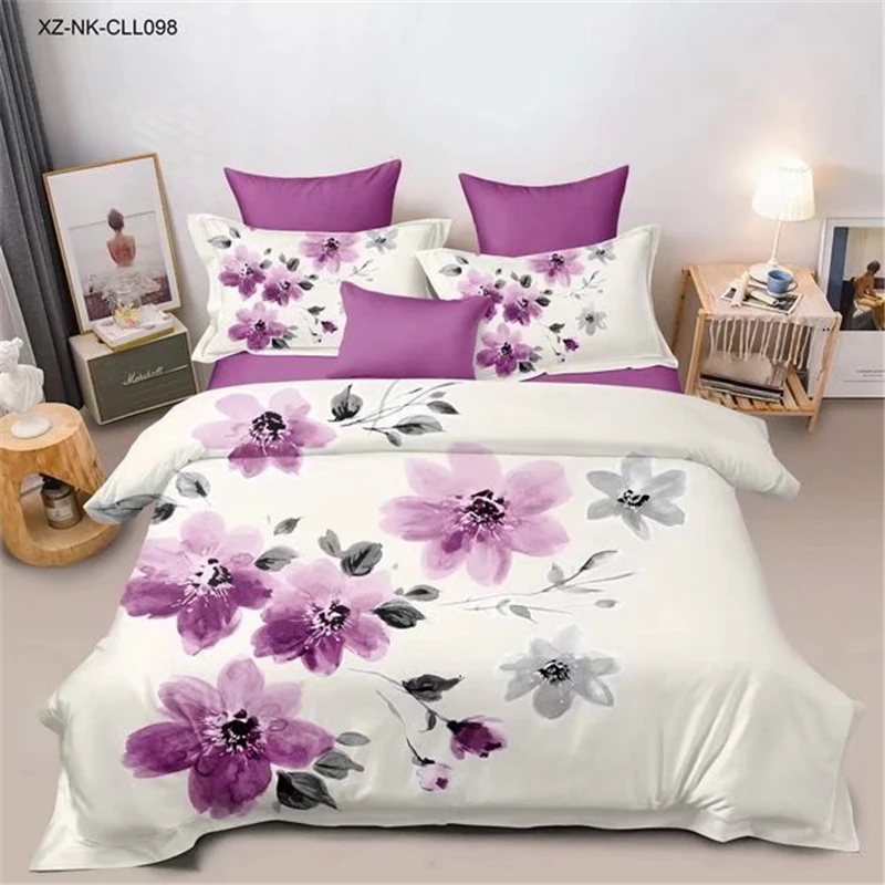 3d Flower Printed Floral bts Design Printing Comforter Cover Bedding Sheet