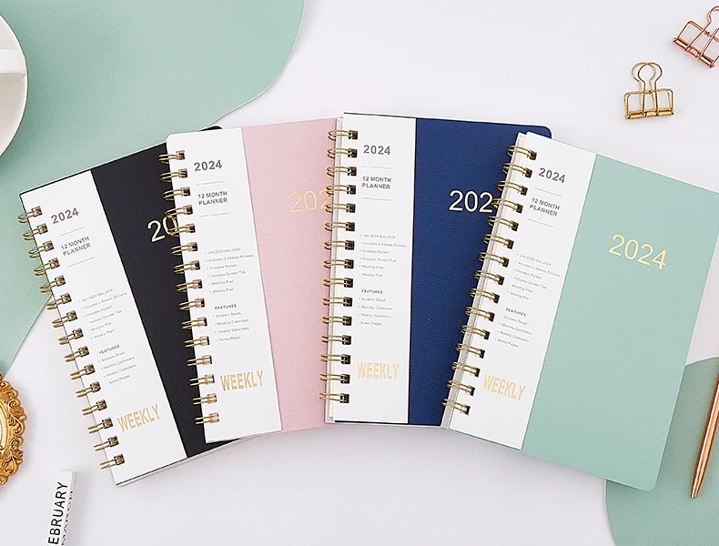 2025 Planner Agenda Office Students Custom Weekly Goal Plan Notebook