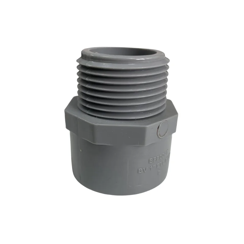 1 Inch PVC Male Thread Terminal Adapter Straight Connector Electrical ...