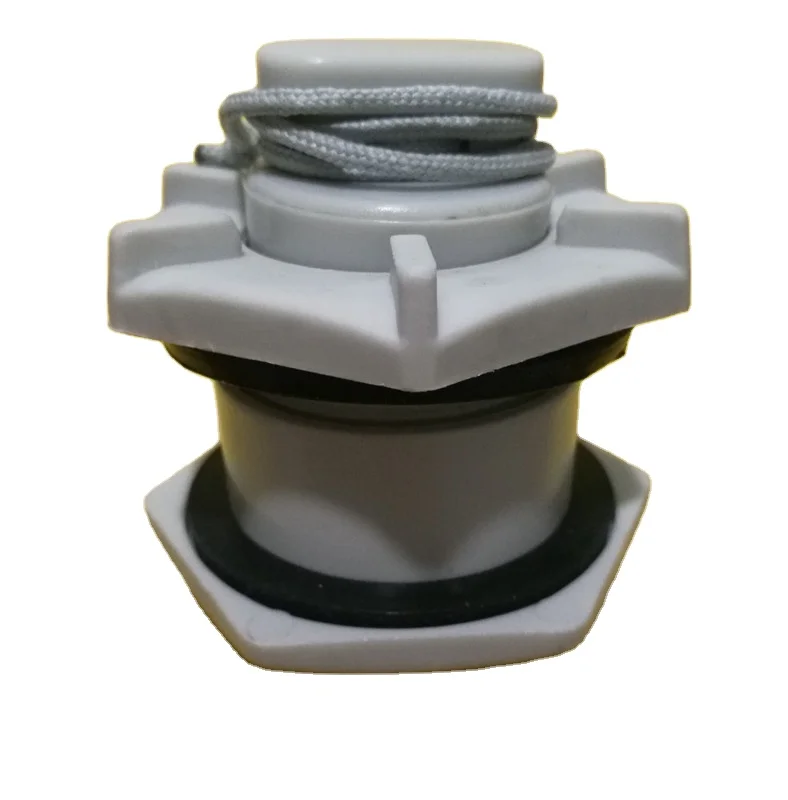 Boat Air Valve Drain Valve with Rope Lightweight Durable Easy to Operate Valves for Inflatable Boats Fishing Boat Kayak