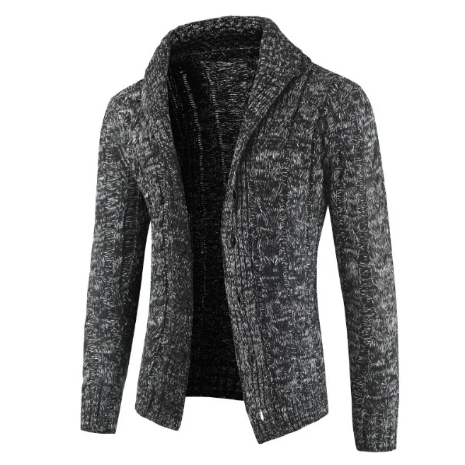Acrylic Vintage Faashion Male Knitted Sweater Cardigan Wear Long Sleeve Wholesale Stylish Men Standard Wool Pullover Competitive