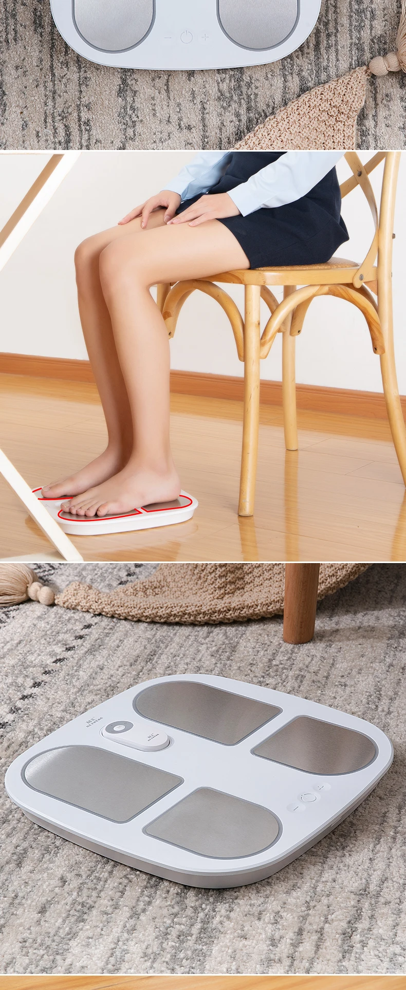 2025 Hot Selling Products TENS Massage Pad Feet Muscle Massage Mat Electric Vibrating EMS Electric Foot Massager