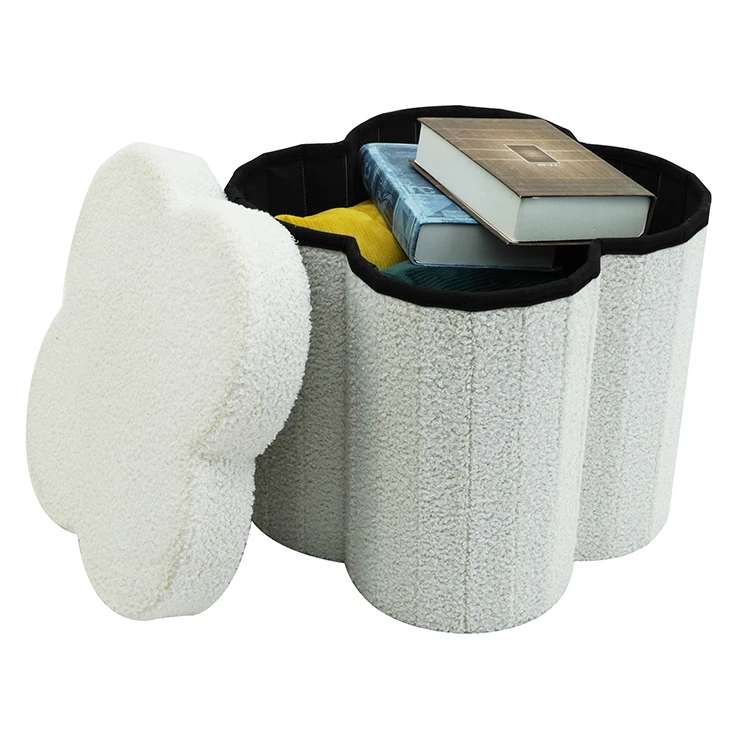 Manufacturer Reasonable Price Stackable Storage Stools and Ottoman
