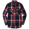 Navy and red