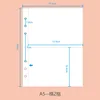 Blanc A5 2 grilles 10pcs style2