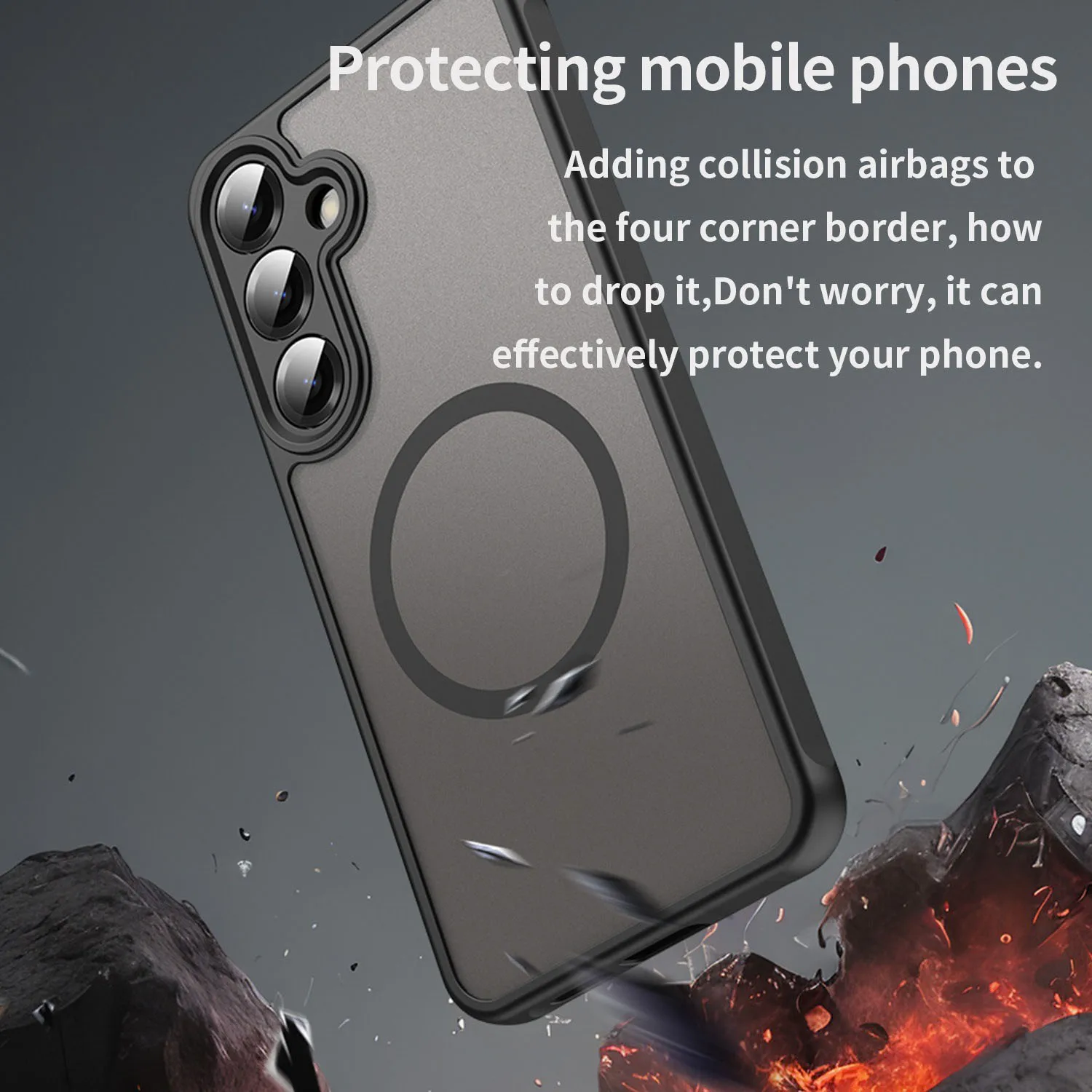 product laudtecx clear frost magnetic phone cases for samsung s26 ultra edge customized logo slim lightweight cover shockproof sjk1104-3