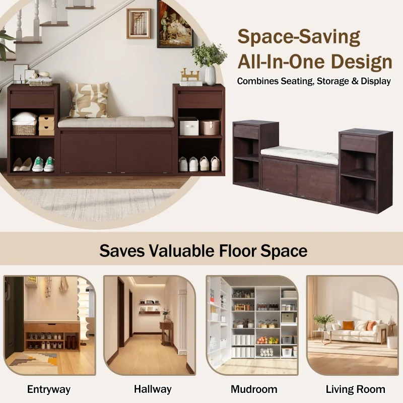 Elvarenae Brielle Shoe Storage Bench — product detail