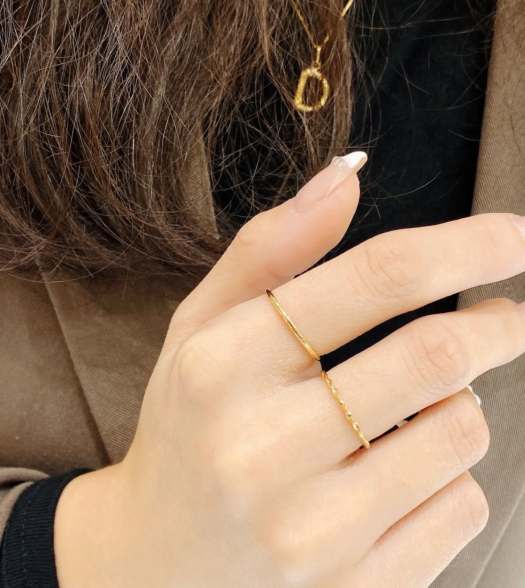 Anillo pequeño personalizado certificado para mujer, joyería de