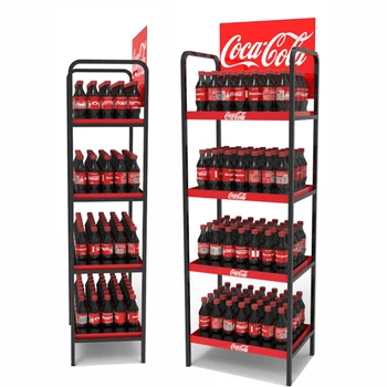 Custom Coca Cola Display Rack for Retail Stores - Customized Size