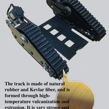 Manufacturer Width100 Crawler Chassis Customizable Rubber Track for Sedimentation Tank Chassis Tracked Triangle Track System