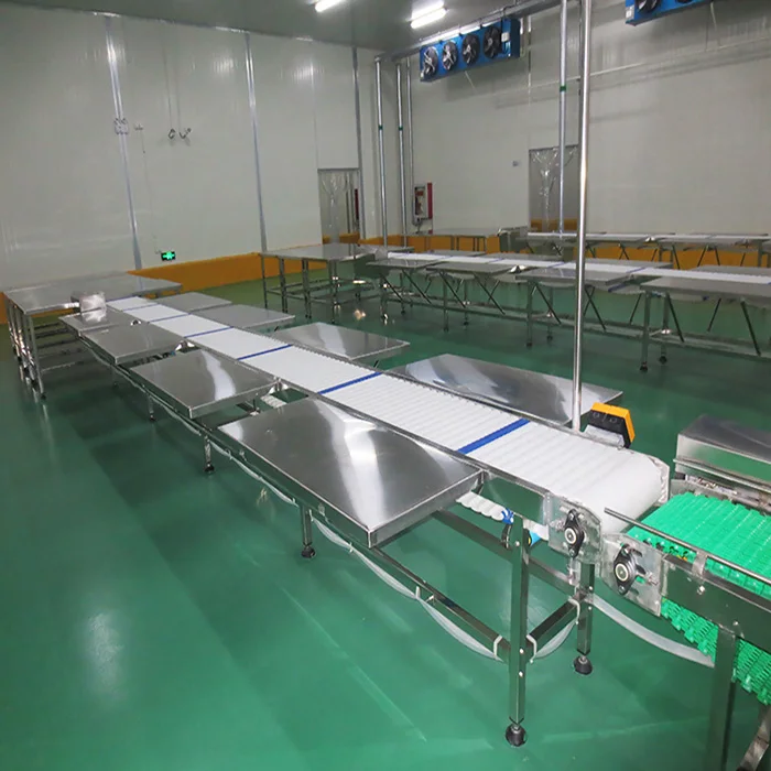 Industrial Automatic Boning & Trimming Systems Conveyor Line for Meat ...