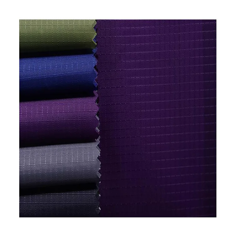 
380T Waterproof Nylon Ripstop Taffeta Fabric 36GSM Nylon Ripstop Waterproof Fabric 