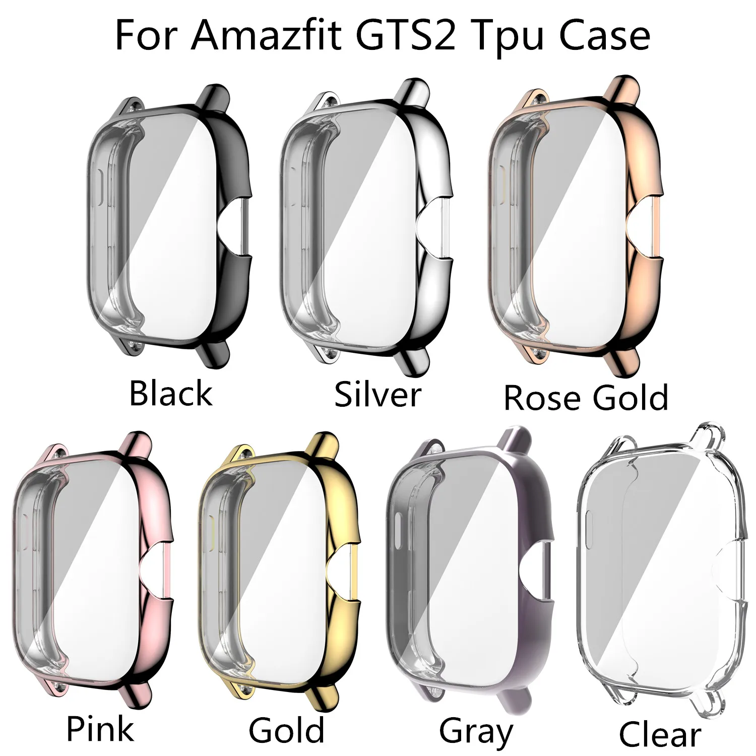7 цветов чехлы для часов Huami Amazfit GTS2 полностью защитный чехол из