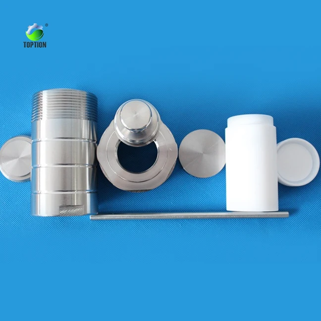 Гидротермический синтезирующий реактор Toption 50 мл, химический Автоклавный реактор из нержавеющей стали
