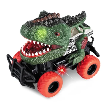 Coche Dinosaurio Con Lanzamiento De Autos – Juguete De Inercia Con Mandíbula Móvil, Regalo De Cumpleaños Y Navidad