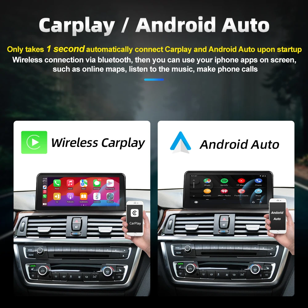 10.25 Inch Linux Carplay Screen Multimedia BT GPS Car Radio Player for BMW F30 F34 2012-2016