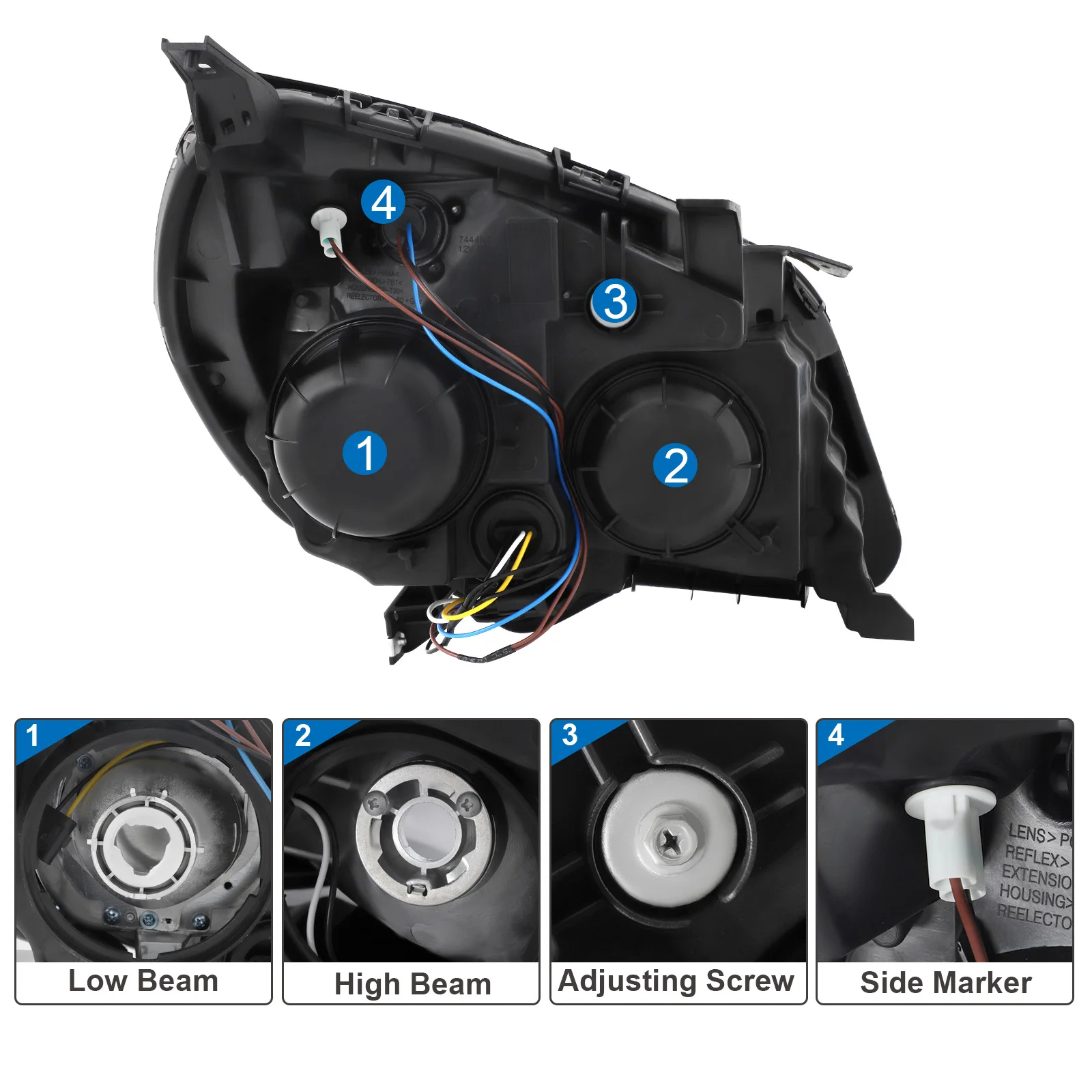 High Quality Headlight Manufacturer for 2010-2015 Chevy Equinox Automotive Headlights Assembly