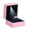 Caja de anillo rosa
