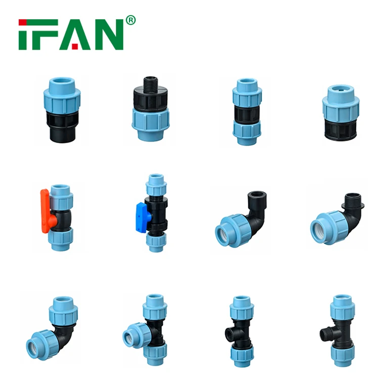 Ifan Oem Hdpe Pipe Fitting Blue Equal Elbow Pp Hdpe Compression Fittings Buy Hdpe Pipe Fitting