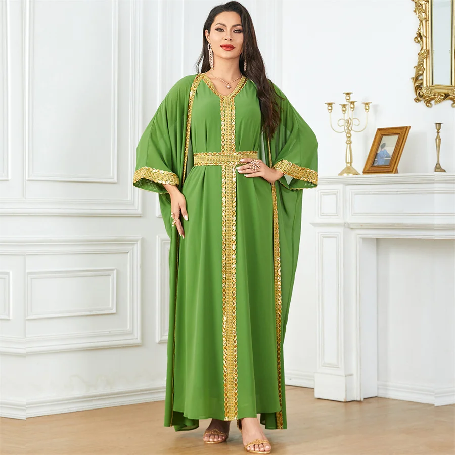 Best Selling Luxury Islamic Dress Women Saudi 2025 Muslim V-neck Bling Chiffon Open Abaya Summer Eid Cotton Silk Linen Fabric| Alibaba.com Best Selling Luxury Islamic Dress Women Saudi 2025 Muslim V-neck Bling Chiffon Open Abaya Summer Eid Cotton Silk Linen Fabric| Alibaba.com