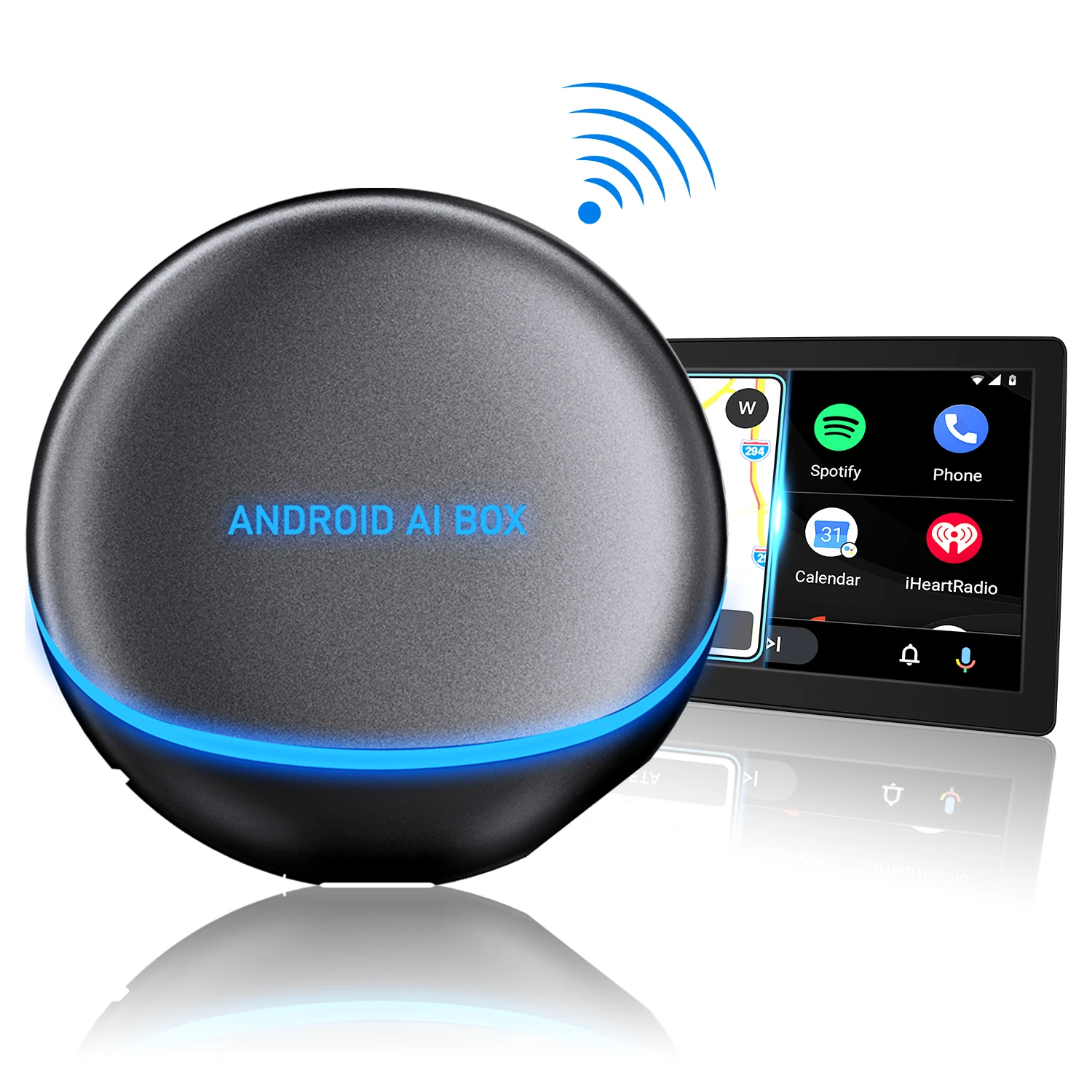 Ottocast Wireless Android Auto Adapter Car Play  Dongle Car Play Ai Box Android Smart Box for Android Device Youtube Netflix