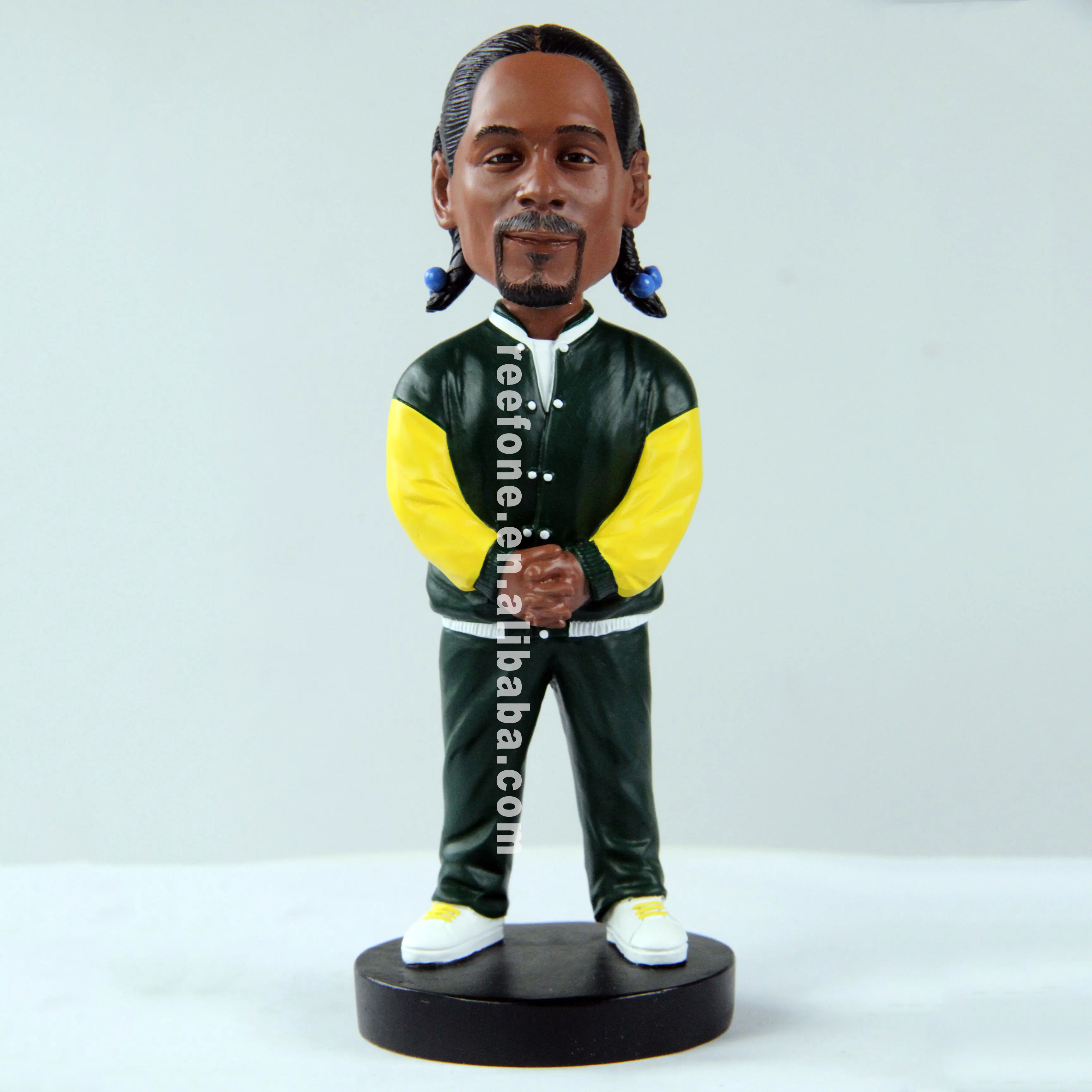 Famous Us Rapper Resin Bobblehead Doll Resin Craft Statue Bobble Head 