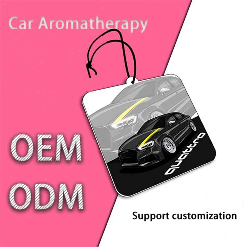 Customized Logo All Scents Refresh Paper Car Air Freshener Luxury