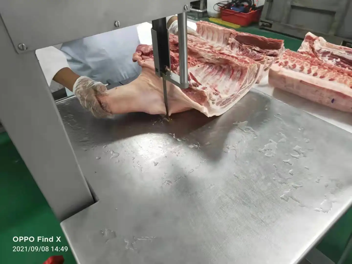 Meat slaughterhouse equipment PVC conveyor belts for cutting and packaging lines