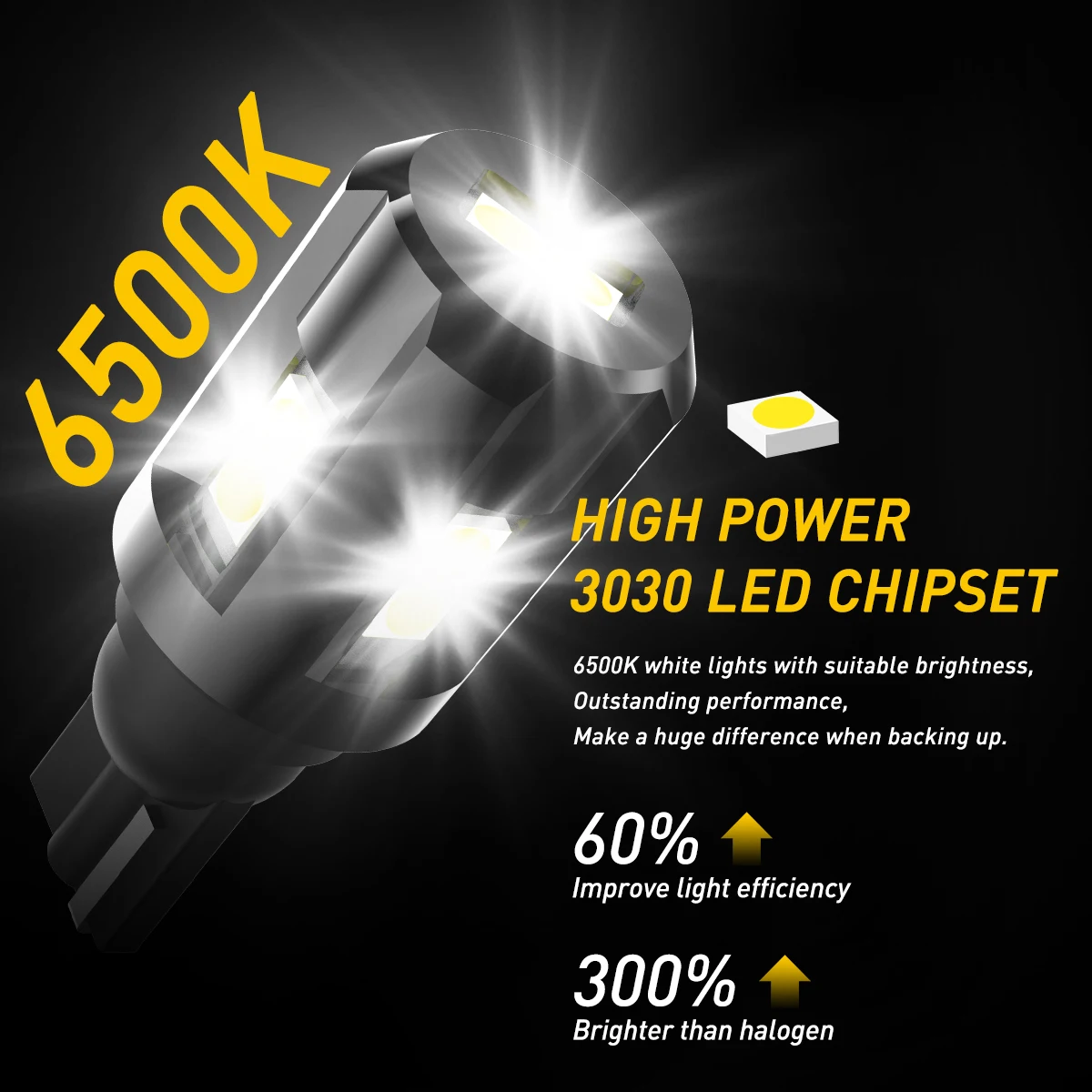 LED Lights For Toyota Tacoma AUXITO T15 921 912 LED Reverse Backup Light 4000LM White For Toyota Honda CSP E Light Bulbs & LEDs For Honda Accord - Foto 8