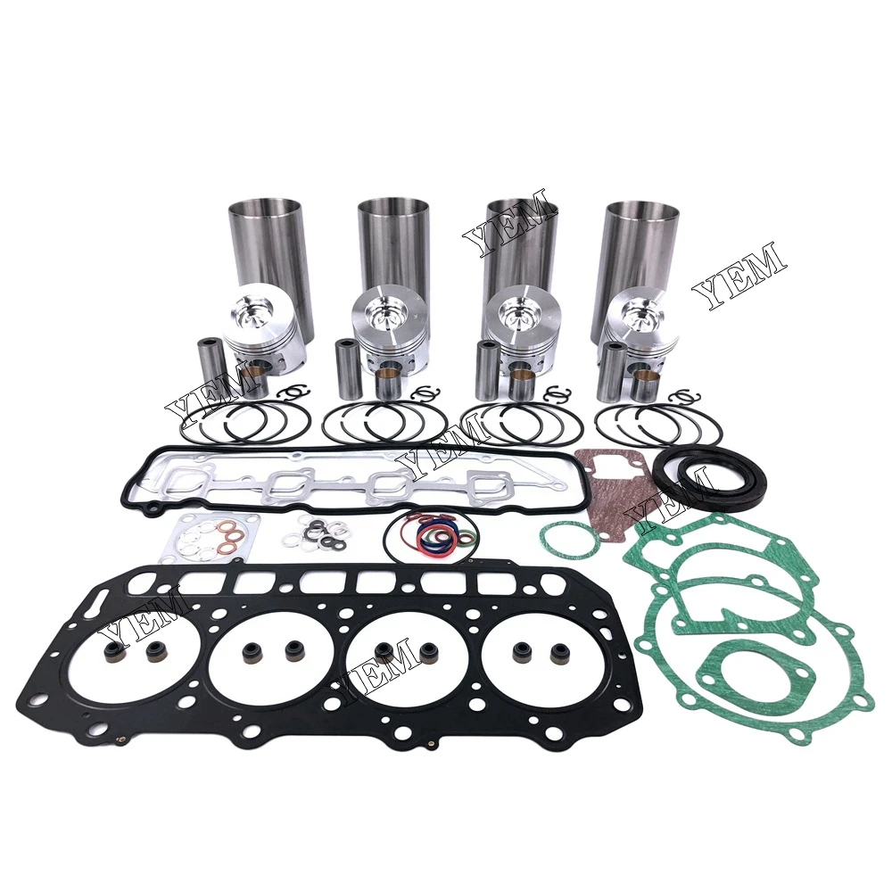 For Yanmar Diesel Engine 4TNE98 Overhaul Kit With Gasket Set 2