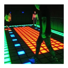 China design wholesale Activate Game Floor Led 30x30cm Dance Room Interactive Light Games Dance Floor