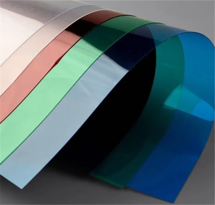 coloured neon soft super clear fluorescent pvc film in rolls for