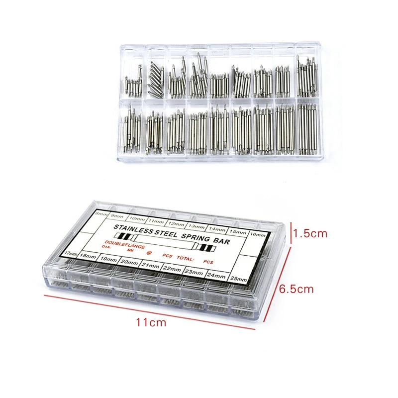 360 шт 8-25 мм часы набор инструментов для ремонта изделий из инструментами часов мужские пружинистый стержень оси шарнира инструмента запасных частей аксессуары