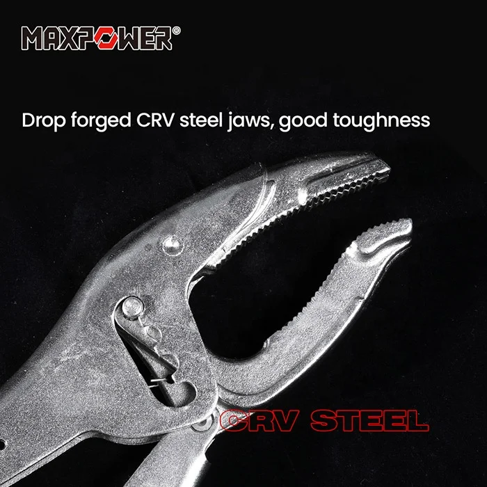 SMATO Vise Grip Style Curved Jaw Locking Pliers - 5", 7", 10" Set - Made In Korea