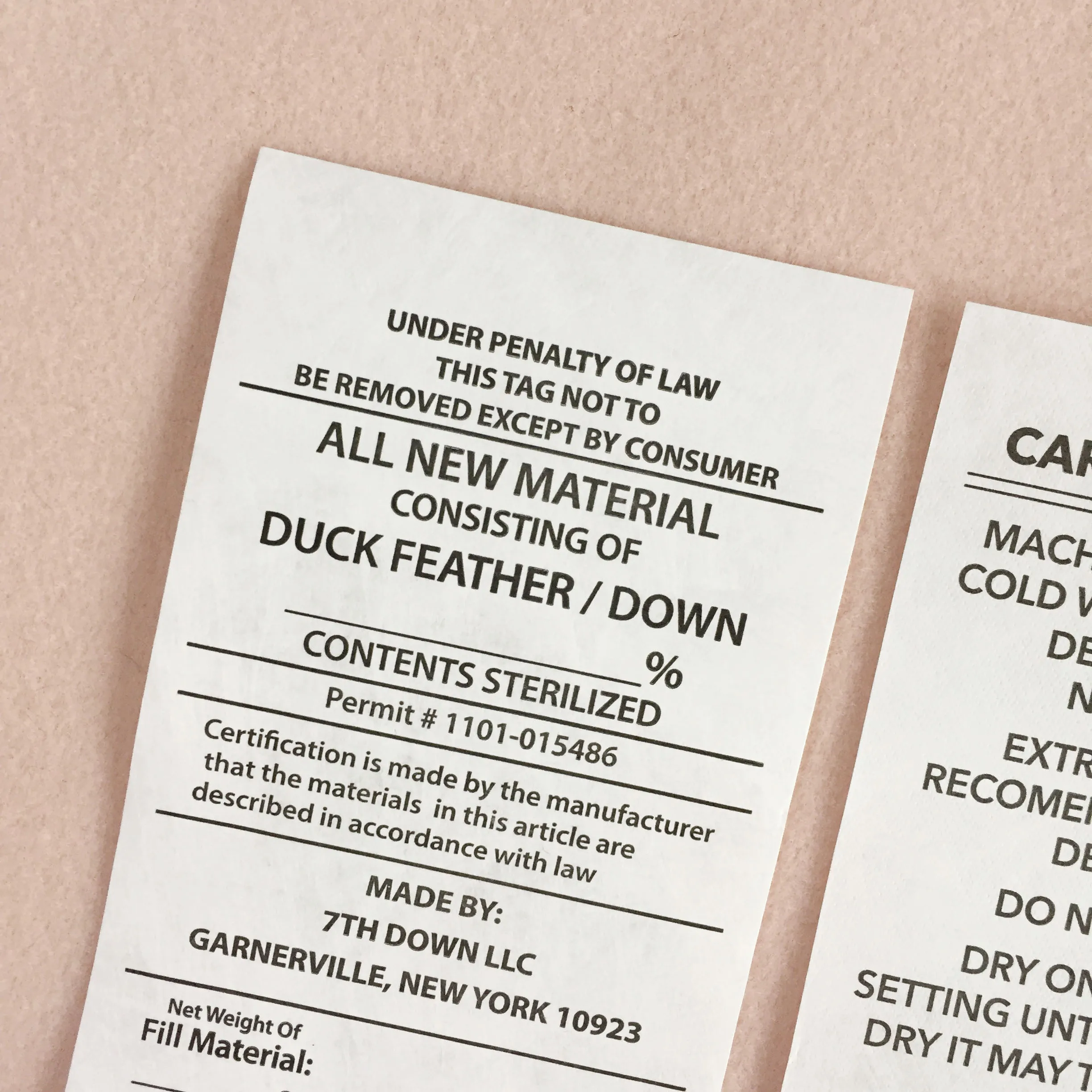 Customised Printing Design Garment Label Tag Washing Care Tyvek Clothing Label