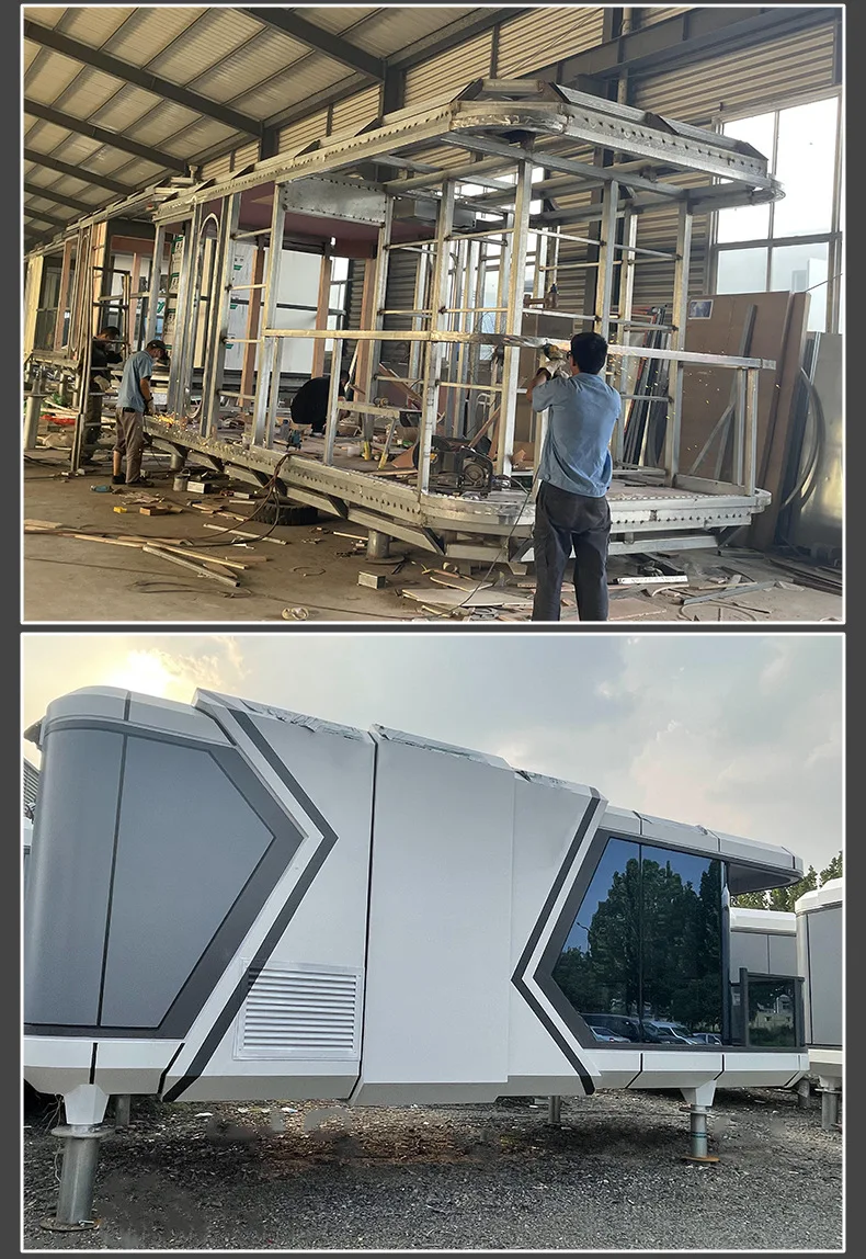 Custom Modern Prefabricated Sleeping Pod Container House Coffee Bar ...