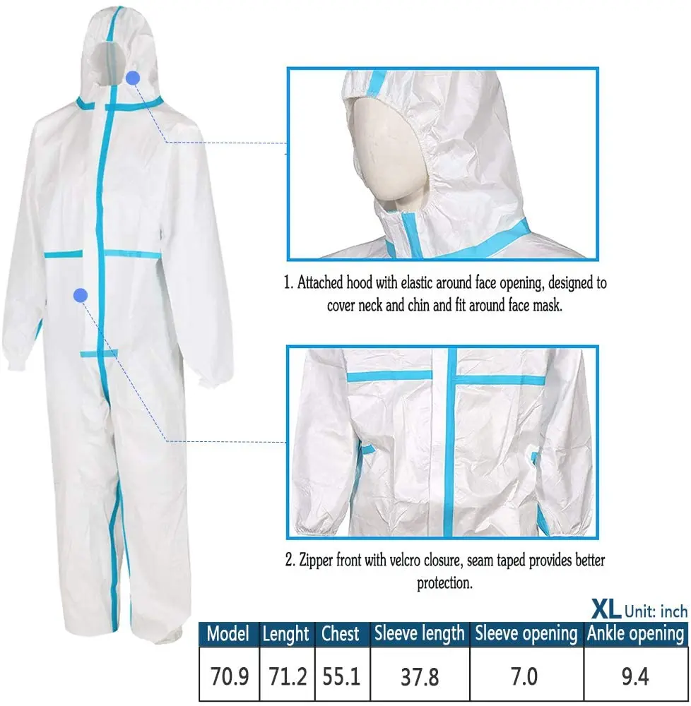 Wholesale disposable chemical medical clothing, microporous workers face work clothes
