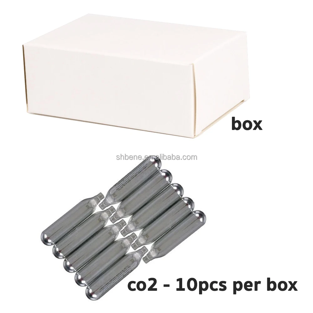 product high pressure 8g 12g 16g 25g co2 cartridge industrial gas  food grade durable steel cylinder for inflator and cream charger-4