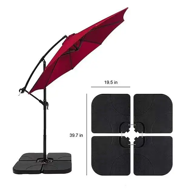 Custom Garden Folding Sun Terrace Umbrella Base Outdoor Beach