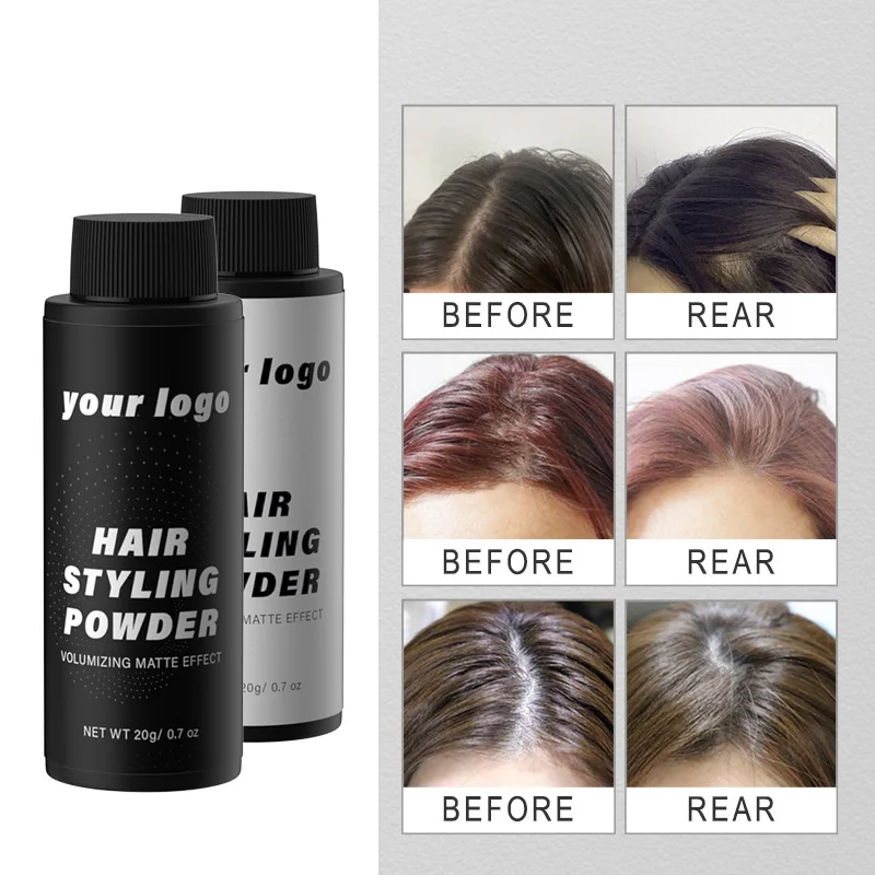 Собственная торговая марка, салонная пудра для укладки волос объемом 20 г, контроль жирности, пушистая матовая текстура
