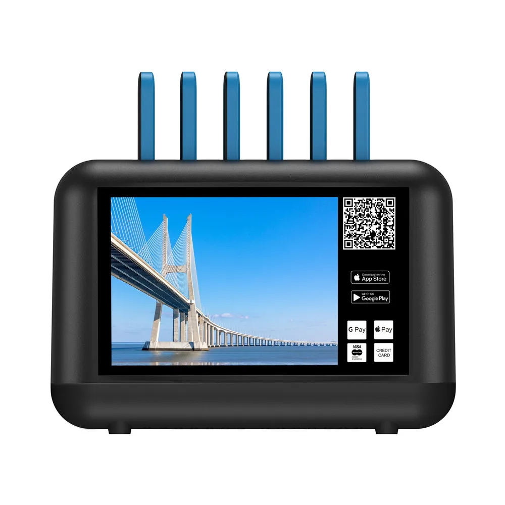 Public power bank 5000mah charger station mobile phone portable sharing charging station for restaurant