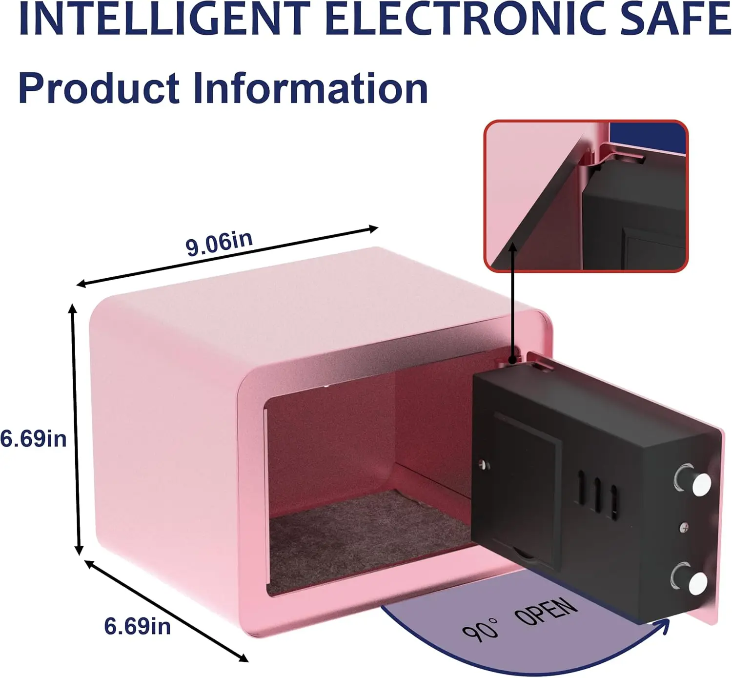 CEQSAFE Metal Hotel Mini Safe Box Security Digital Safe Lock Box manufacture