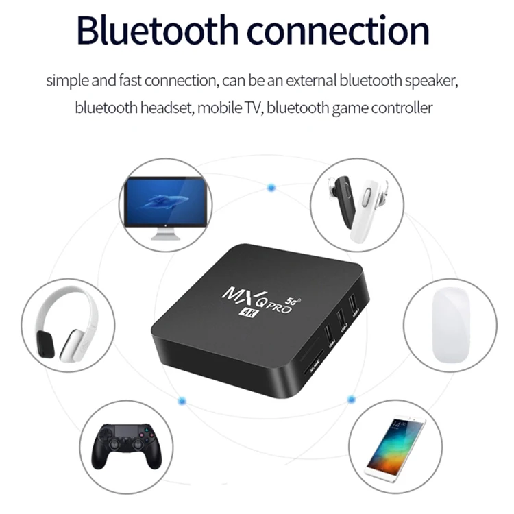 Factory Directly Price Amlogic S905W Android 7.1/9.0 TV Box MXQPRO 1/2GB Ram 8/16GB Rom Support  4K Full HD TV Box MXQPRO