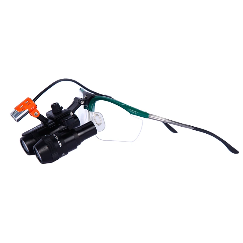 MF6.0x Adjustable Loupes with 191 LED Light  Portable Dental Surgical  Loupes Kepler 6.0X