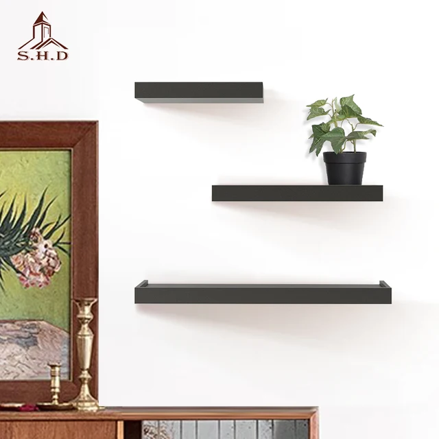 Factory spot MDF decoration furniture floating wall shelf