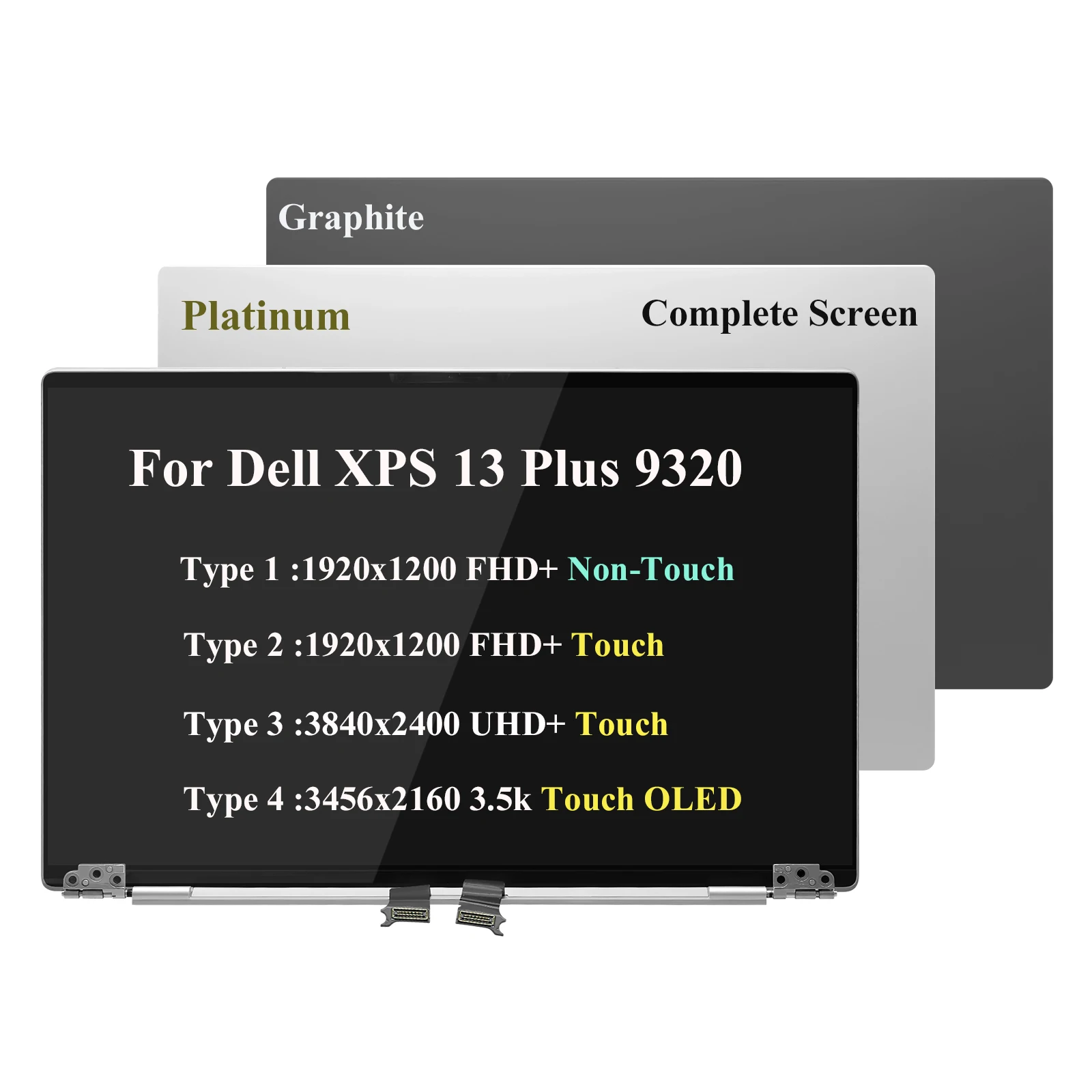 Brand New for Dell XPS 13 Plus 9320 FHD+ 13.4" Touch Screen Laptop LCD Complete Assembly 1920*1200 UHD+ 4K